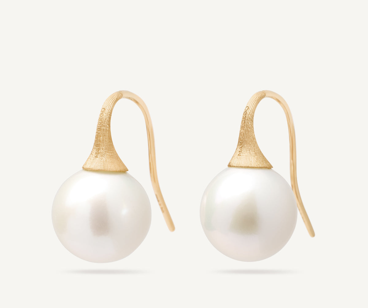 アクセサリー Freshwater Pearl Earrings - gold africa-18k-yellow-gold-