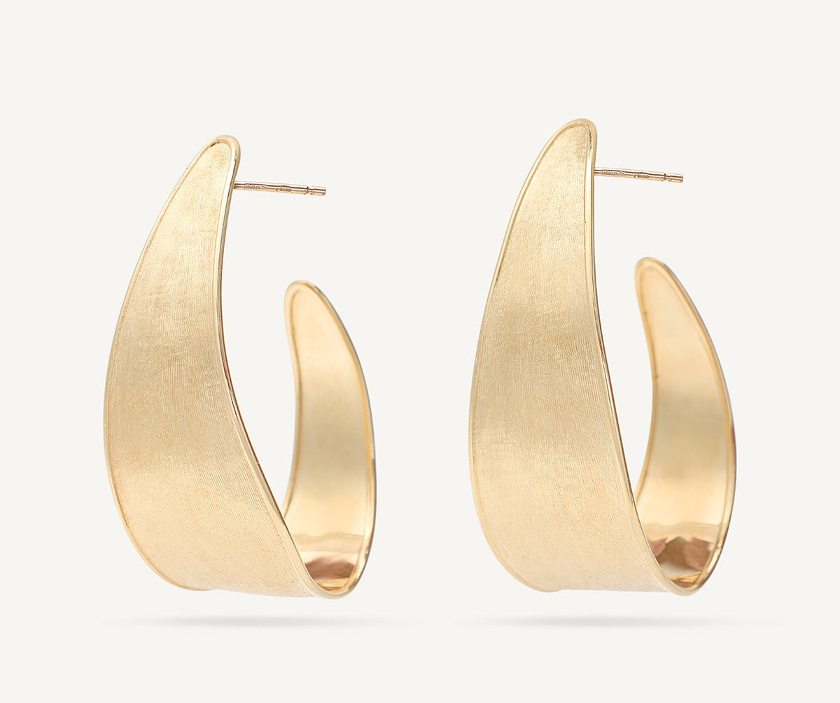 18K Gold Graduated Medium Hoop Earrings – Marco Bicego