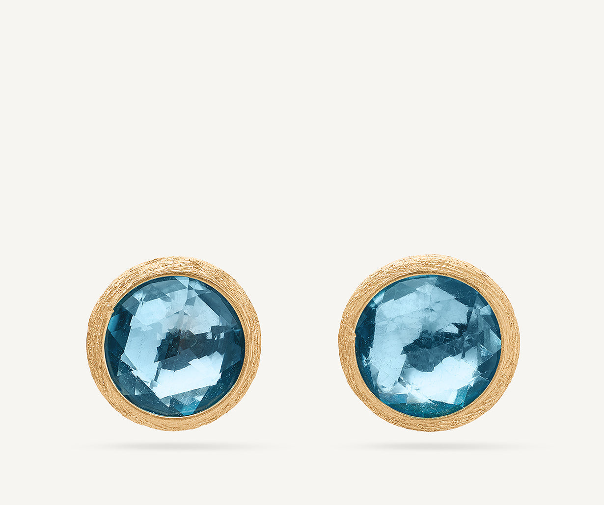 babylclub 24SS Gold studs top トップス CB4018 l HD Crystal Ball Stud Earrings - Lt. Golden Topaz