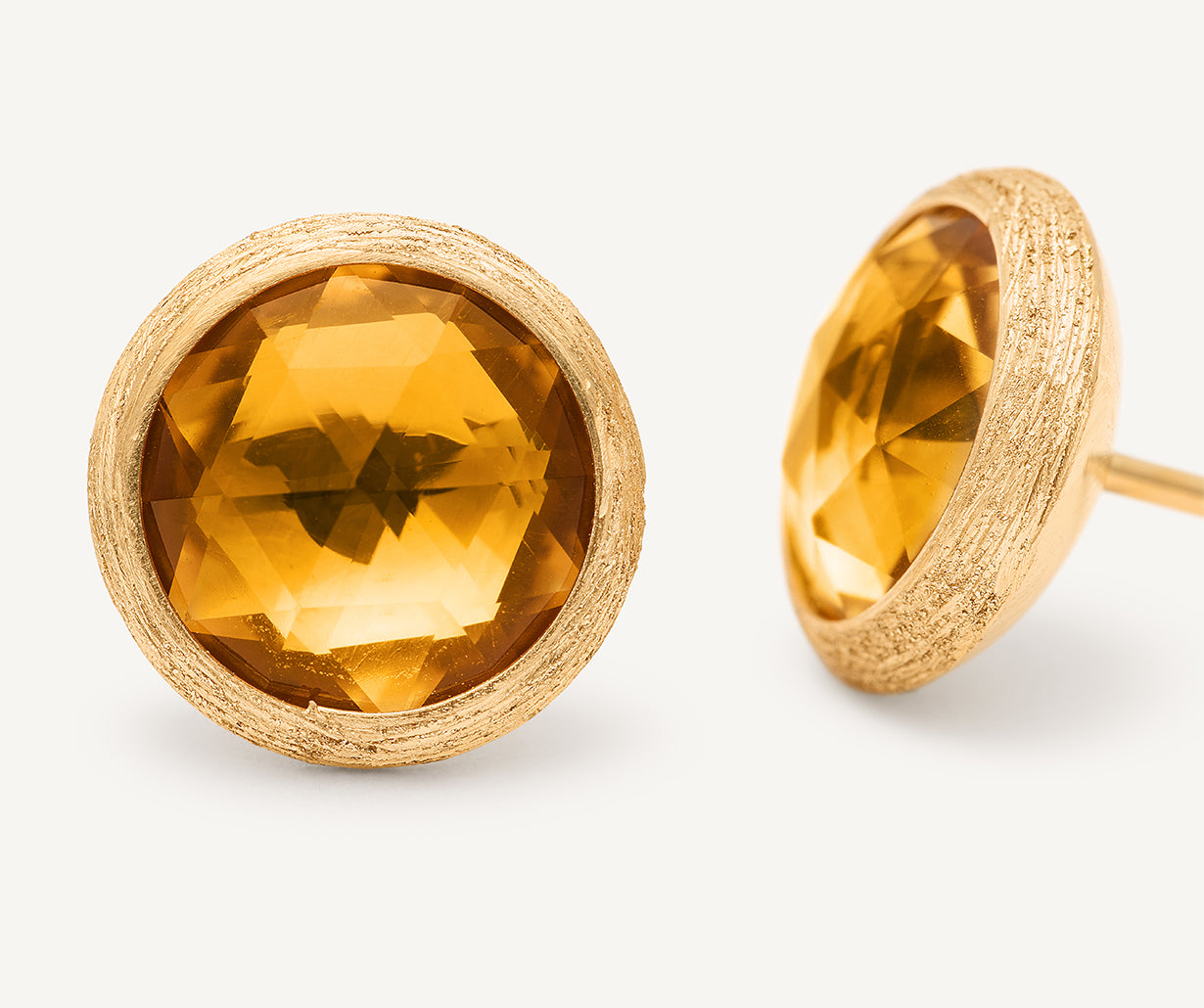 18K Yellow Gold Citrine Stud Earrings – Marco Bicego