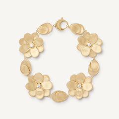 Marco Bicego® Jaipur Link Collection 18K Yellow Gold Mixed Link Half Collar Necklace image 2