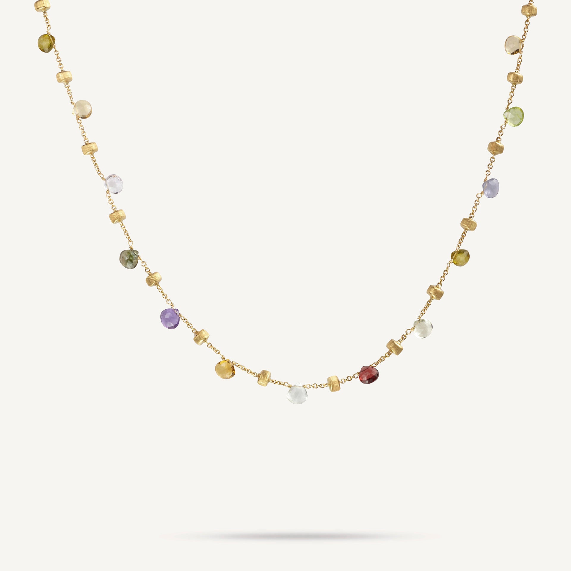 18K Yellow Gold Gemstone Necklace