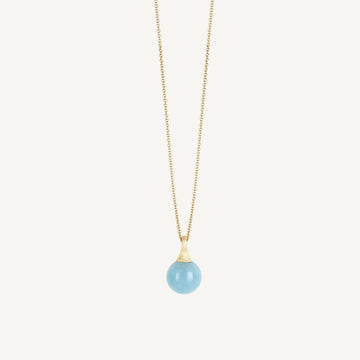 AFRICA 18K Yellow Gold Aquamarine Pendant Necklace CB2493_AQ01_Y_02