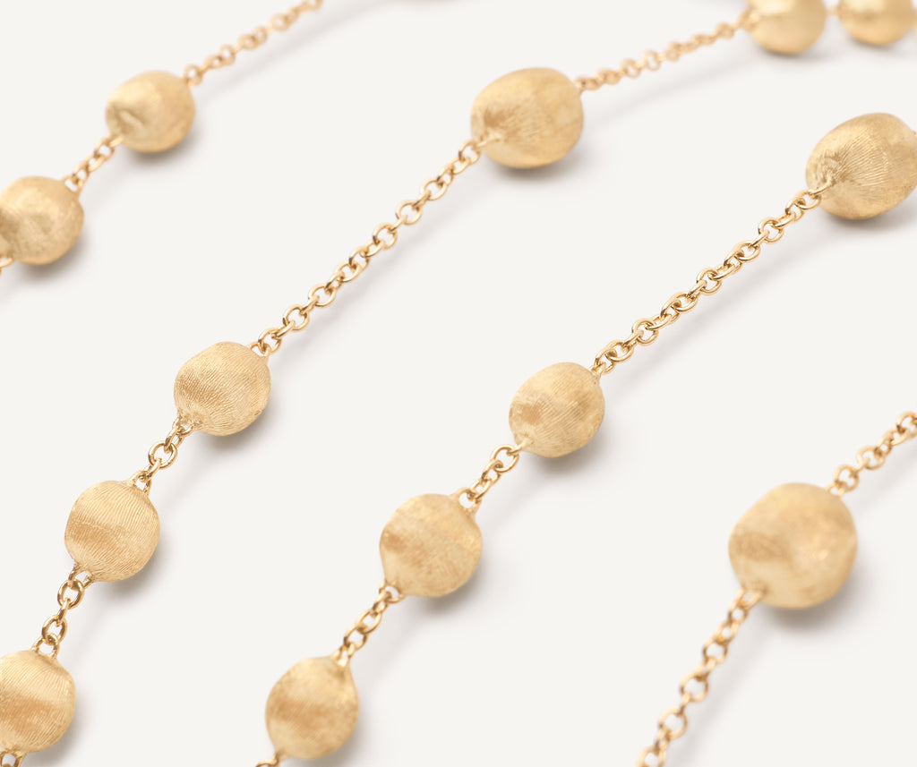 AFRICA 18K Yellow Gold Bead Long Necklace CB2831__Y_02