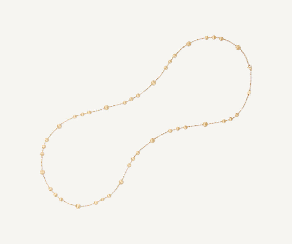 AFRICA 18K Yellow Gold Bead Long Necklace CB2831__Y_02