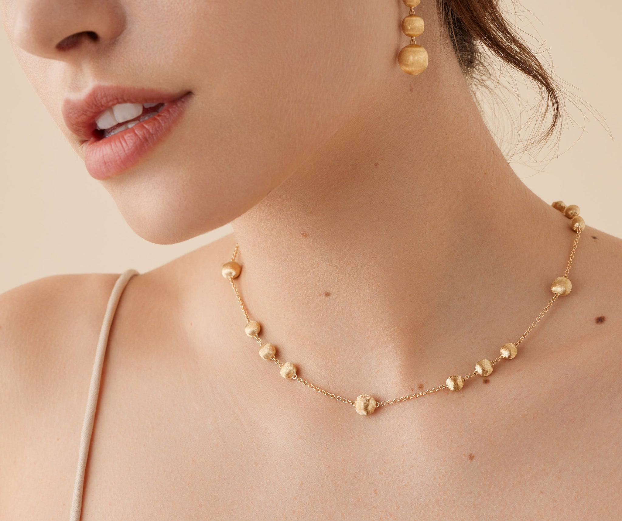18K Yellow Gold Bead Necklace | Africa Collection | Marco Bicego
