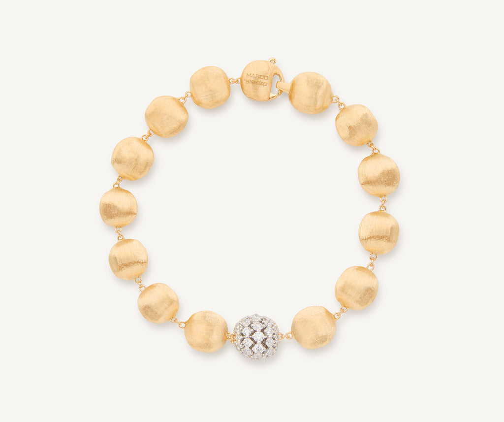 AFRICA 18K Yellow Gold Bracelet with Diamond Element BB2911_B2_YW_Q6