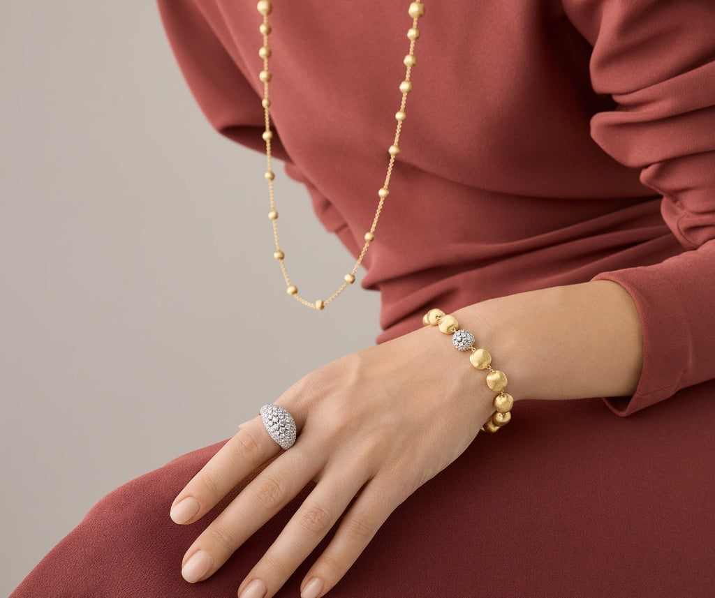 AFRICA 18K Yellow Gold Bracelet with Diamond Element BB2911_B2_YW_Q6