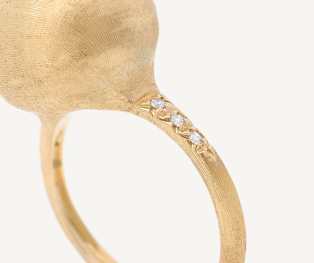 AFRICA 18K Yellow Gold & Diamond Ring