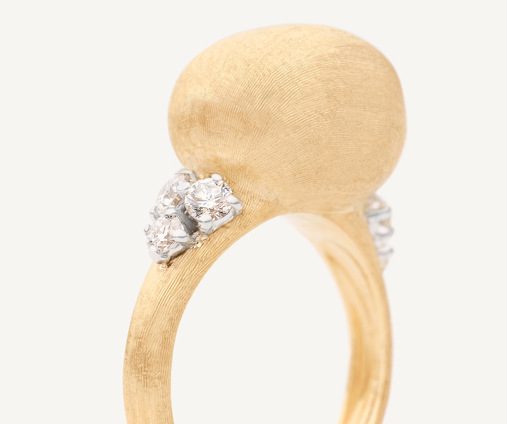 AFRICA 18K Yellow Gold & Diamond Ring