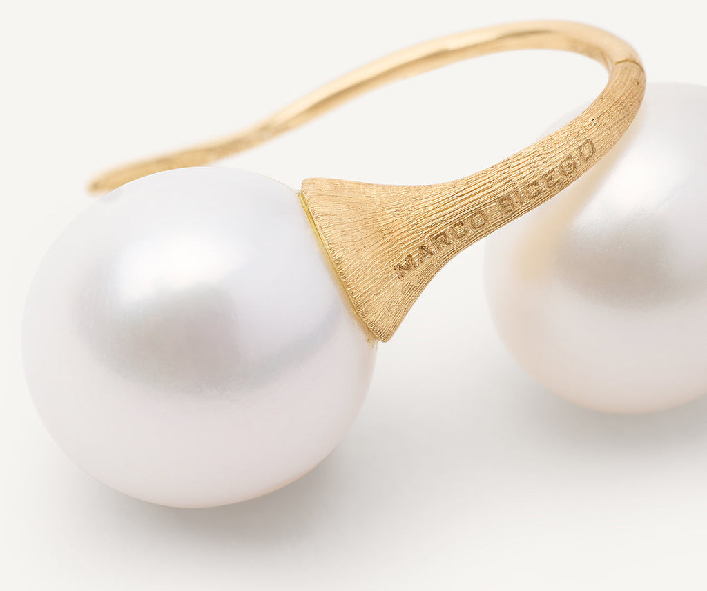 AFRICA 18K Yellow Gold Freshwater Pearl Drop Earrings OB1653-A_PL01_Y_02