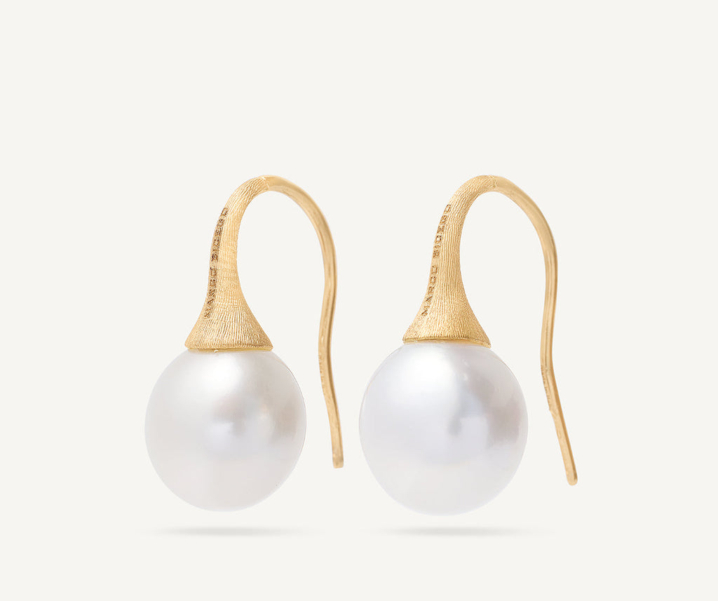 AFRICA 18K Yellow Gold Freshwater Pearl Drop Earrings OB1653-A_PL01_Y_02