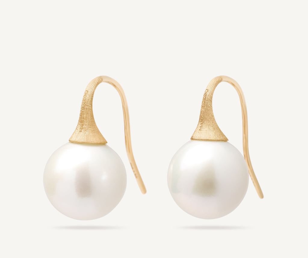 AFRICA 18K Yellow Gold Freshwater Pearl Drop Earrings OB1653-A_PL01_Y_02