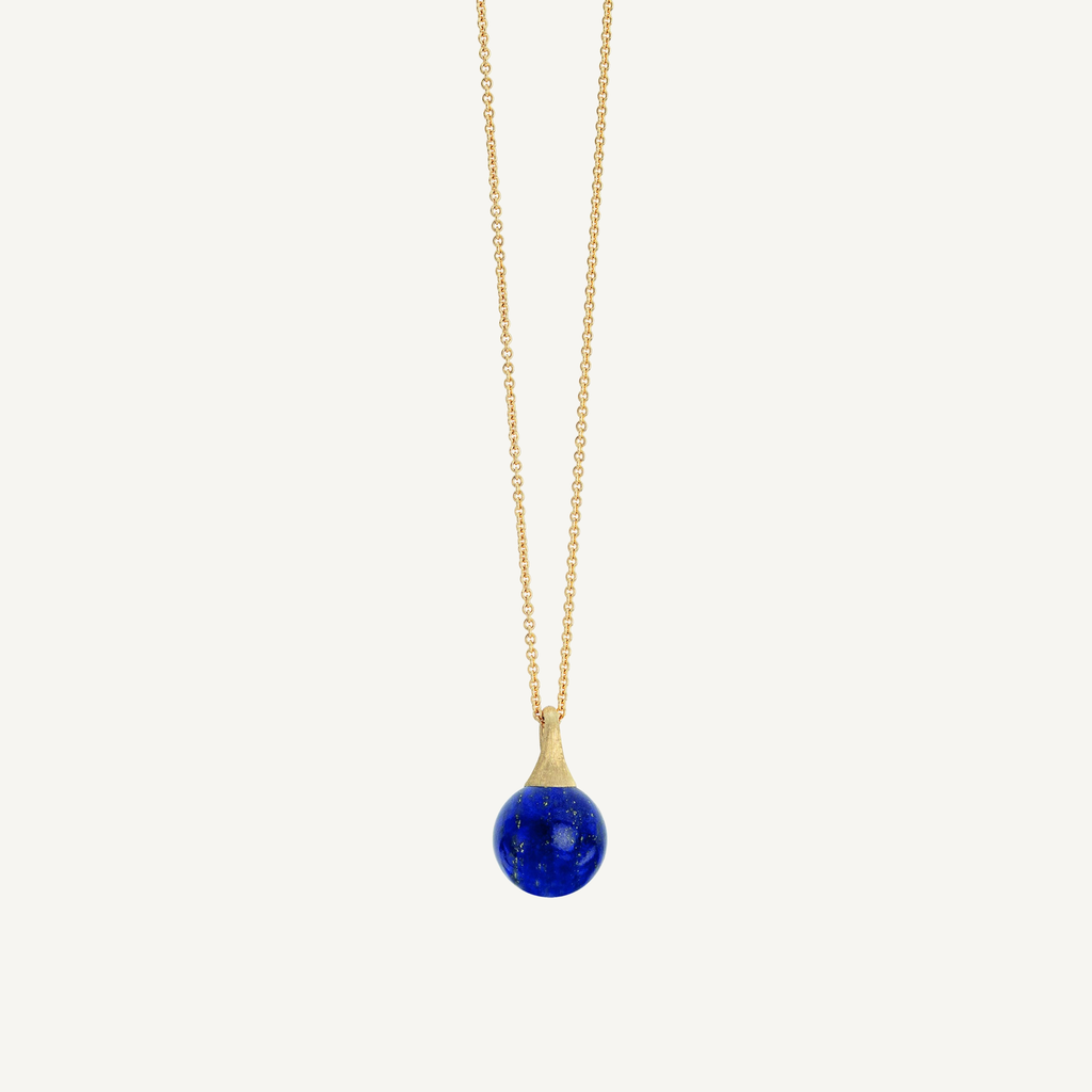 AFRICA 18K Yellow Gold Lapis Pendant Necklace CB2493_LP01_Y_02