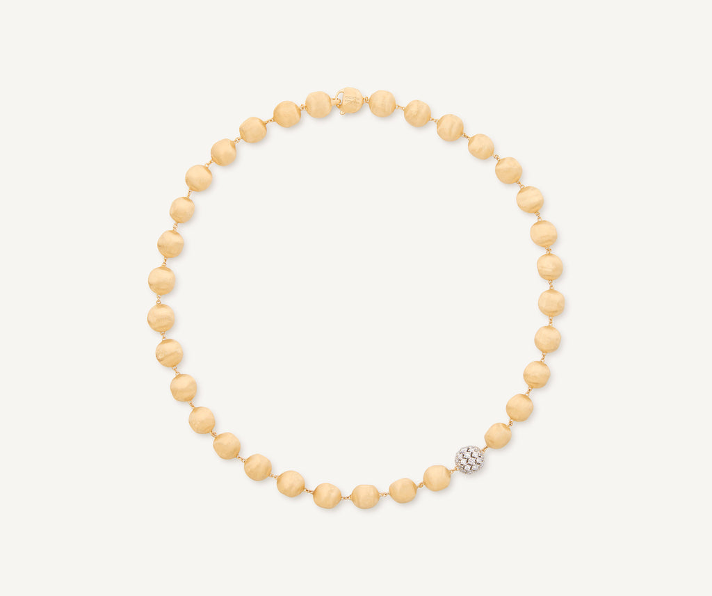 AFRICA 18K Yellow Gold Necklace with Diamond Element CB2911_B2_YW_Q6