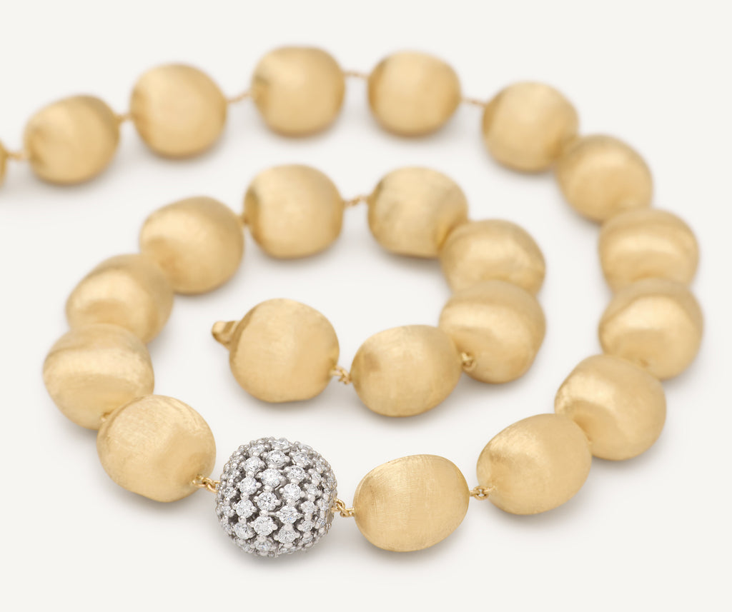 AFRICA 18K Yellow Gold Necklace with Large Diamond Element CB2866_B2_YW_Q6