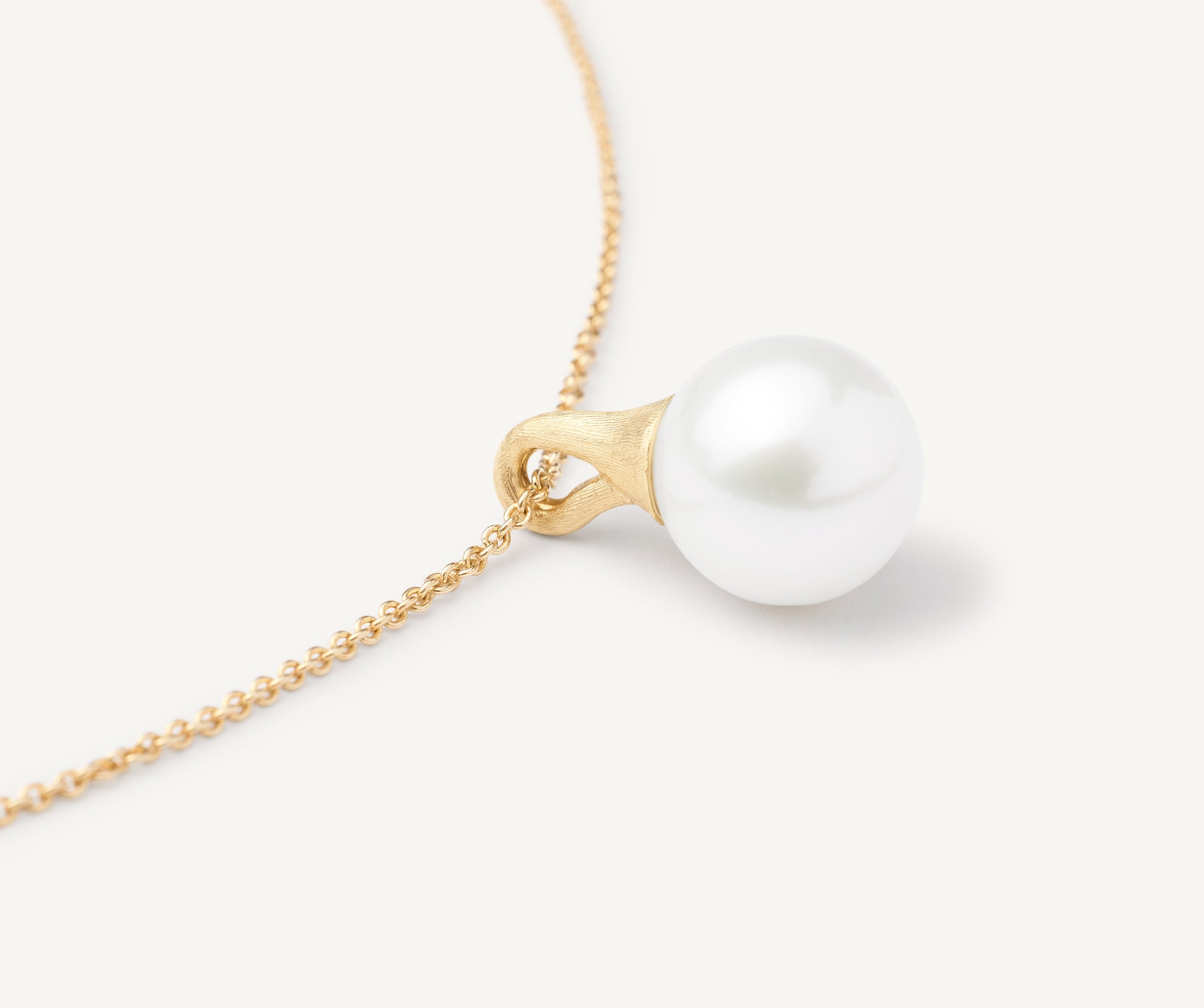 18K Yellow Gold Pearl Pendant Necklace – Marco Bicego