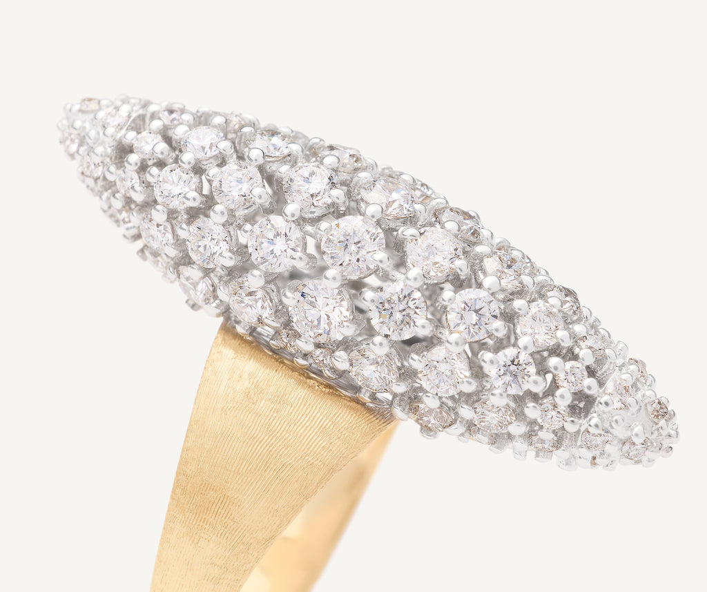 AFRICA 18K Yellow Gold Ring With Diamond Element