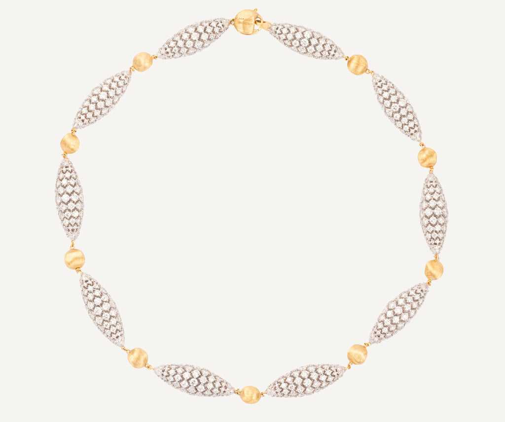 AFRICA 18K Yellow Gold Round Necklace With Diamond Elements CB2822_B_YW_Q6