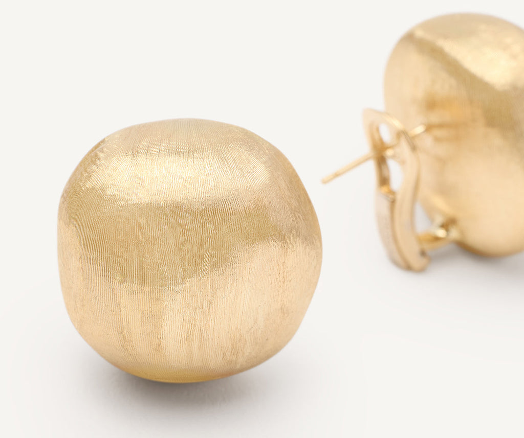 AFRICA 18K Yellow Gold Round Studs, Large OB919__Y_02