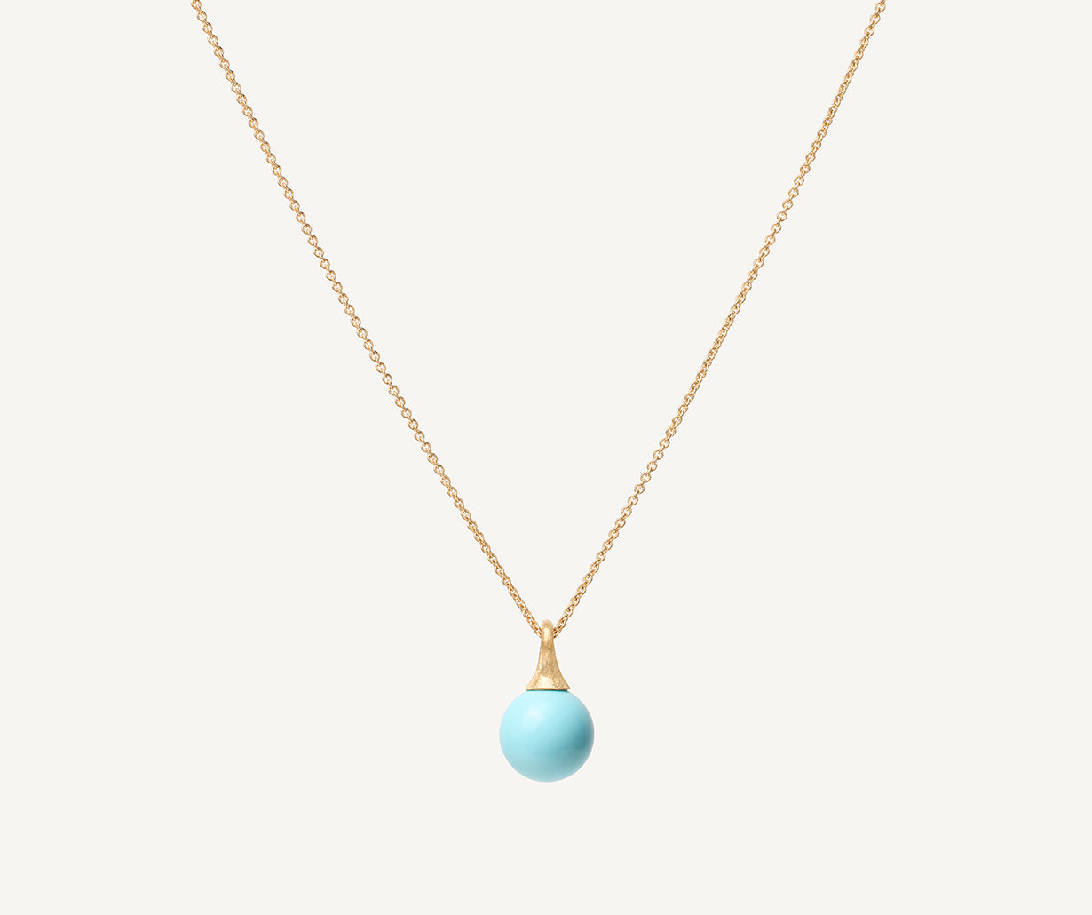 18K Yellow Gold Turquoise Pendant Necklace – Marco Bicego