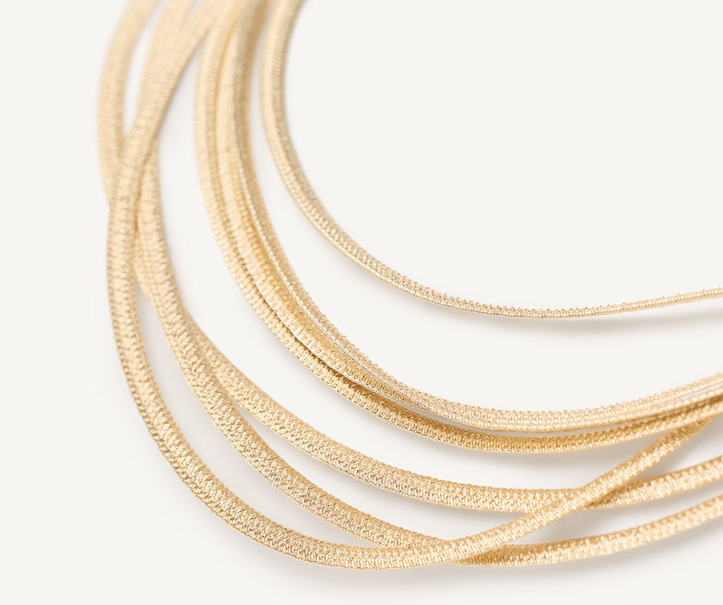 CAIRO 18K Yellow Gold 7-Strand Woven Necklace CG693__Y_01
