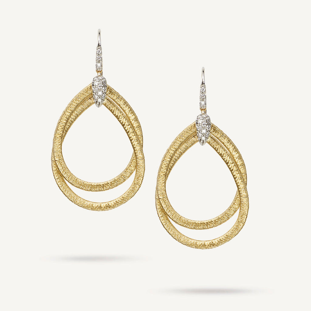 CAIRO 18K Yellow Gold Woven Drop Earrings With Diamonds OG325_B_YW_M5