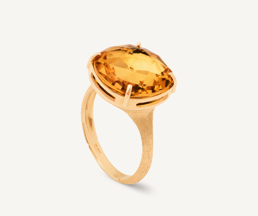 JAIPUR COLOR 18K Yellow Gold and Citrine Cocktail Ring