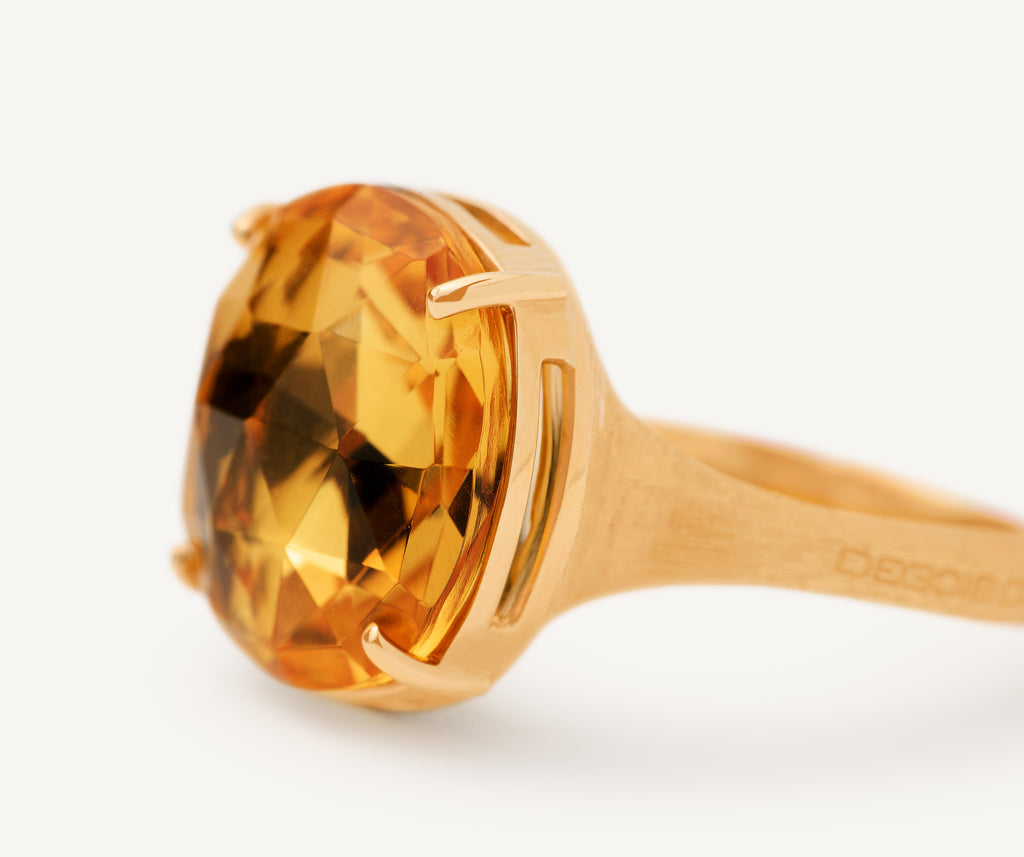 JAIPUR COLOR 18K Yellow Gold and Citrine Cocktail Ring