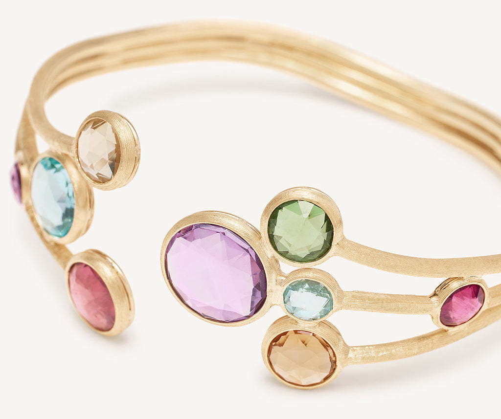 JAIPUR COLOR 18K Yellow Gold Gemstone Cuff SB51_MIX01_Y_02