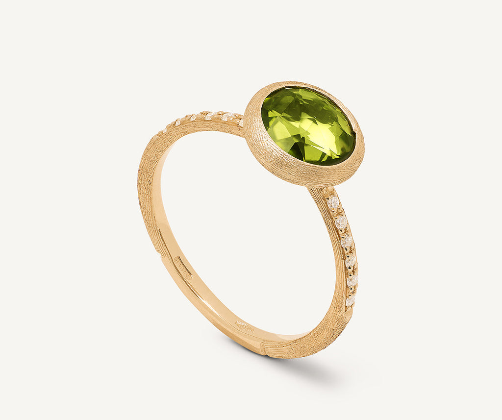 JAIPUR COLOR 18K Yellow Gold Gemstone Ring with Diamond Pavé Shank AB632-B_PR01_Y_02