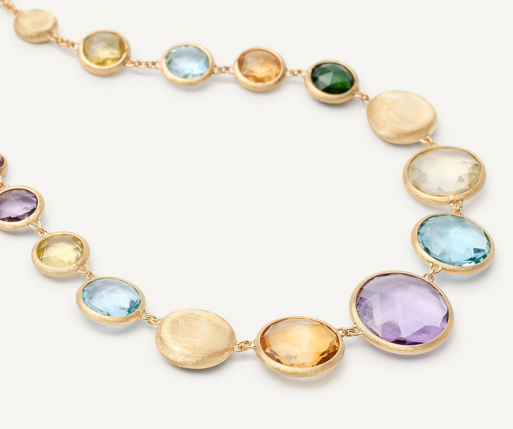 JAIPUR COLOR 18K Yellow Gold Graduated Gemstone Collar CB2160_MIX01_Y_02