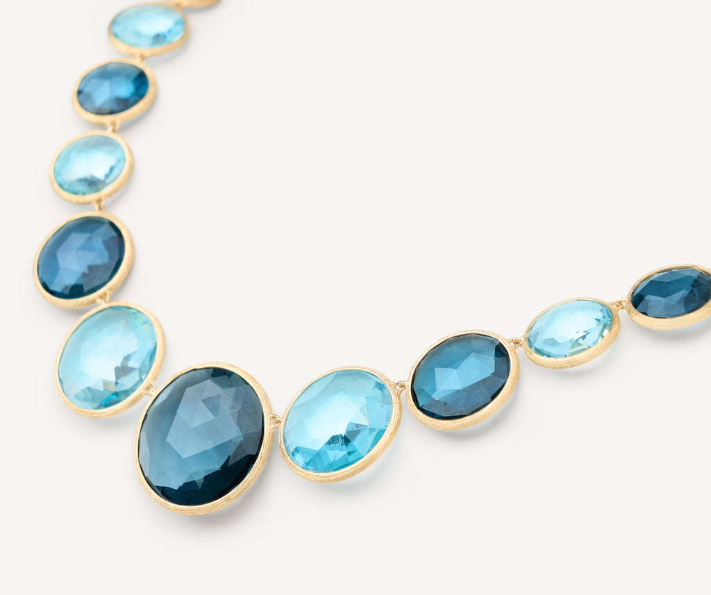 JAIPUR COLOR 18K Yellow Gold Graduated Mixed Topaz Collar CB2832_MIX725_Y_02