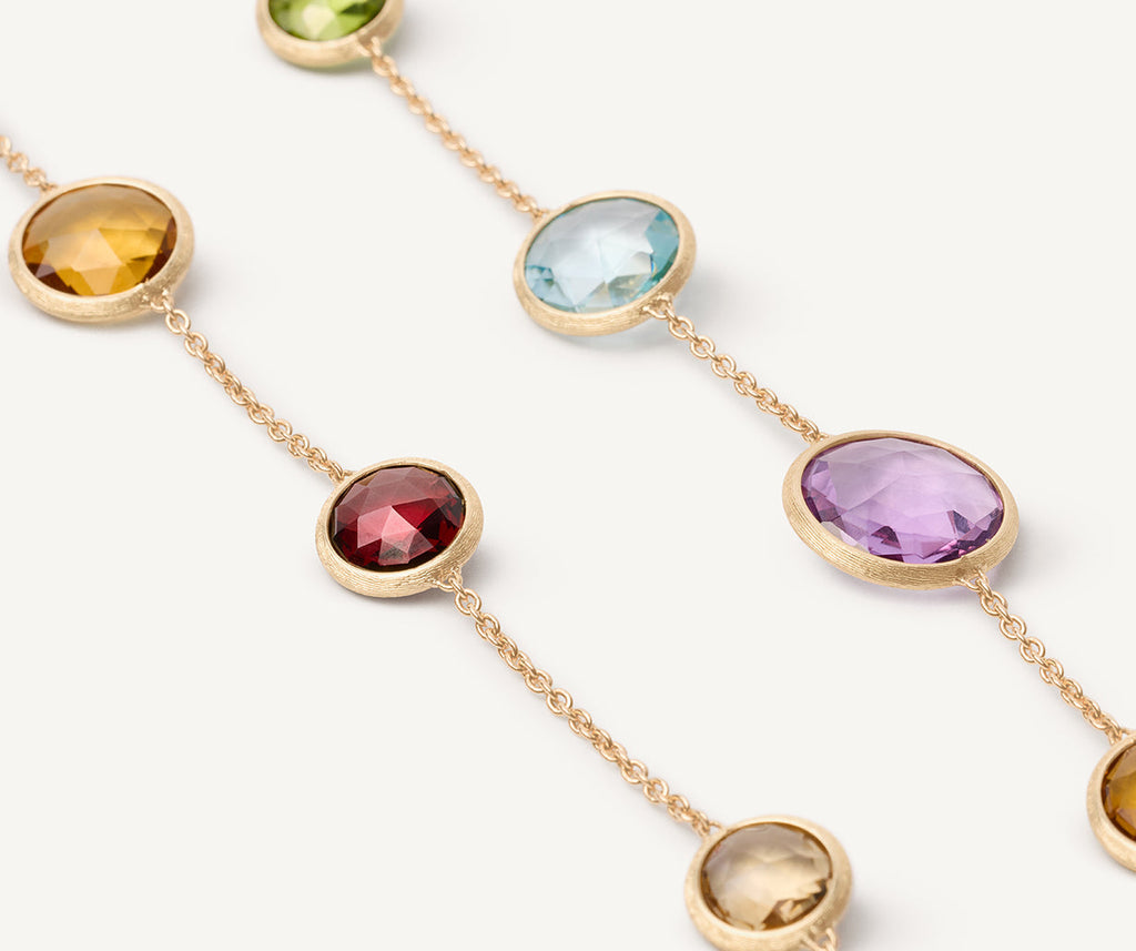 JAIPUR COLOR 18K Yellow Gold Long Gemstone Necklace CB2719_MIX01_Y_02