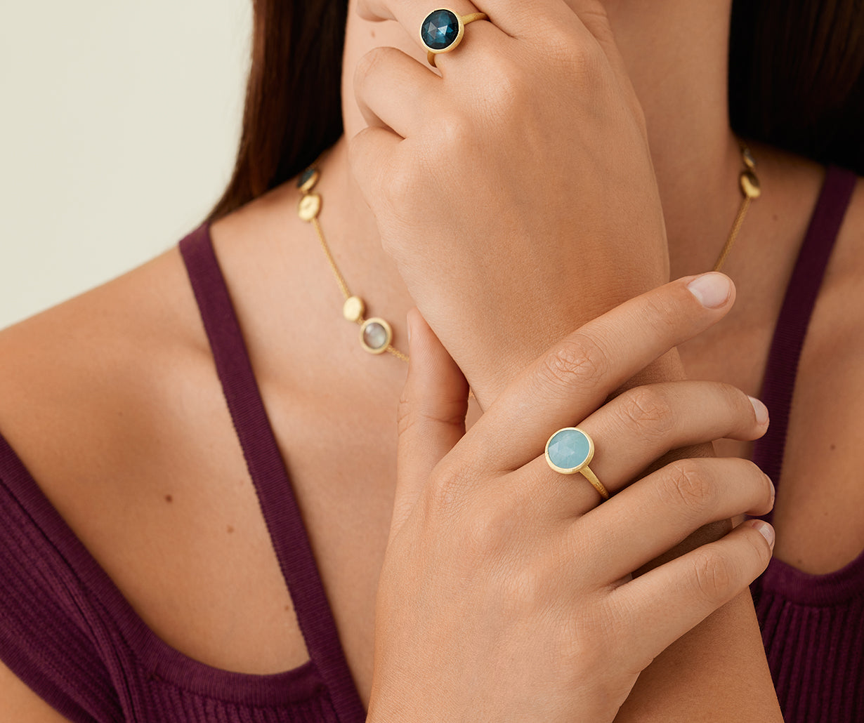 アクアマリン 98g 18K Yellow Gold Aquamarine Ring – Marco Bicego