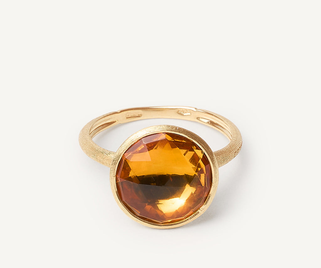 JAIPUR COLOR 18K Yellow Gold Medium Gemstone Ring AB586_QG01_Y_02