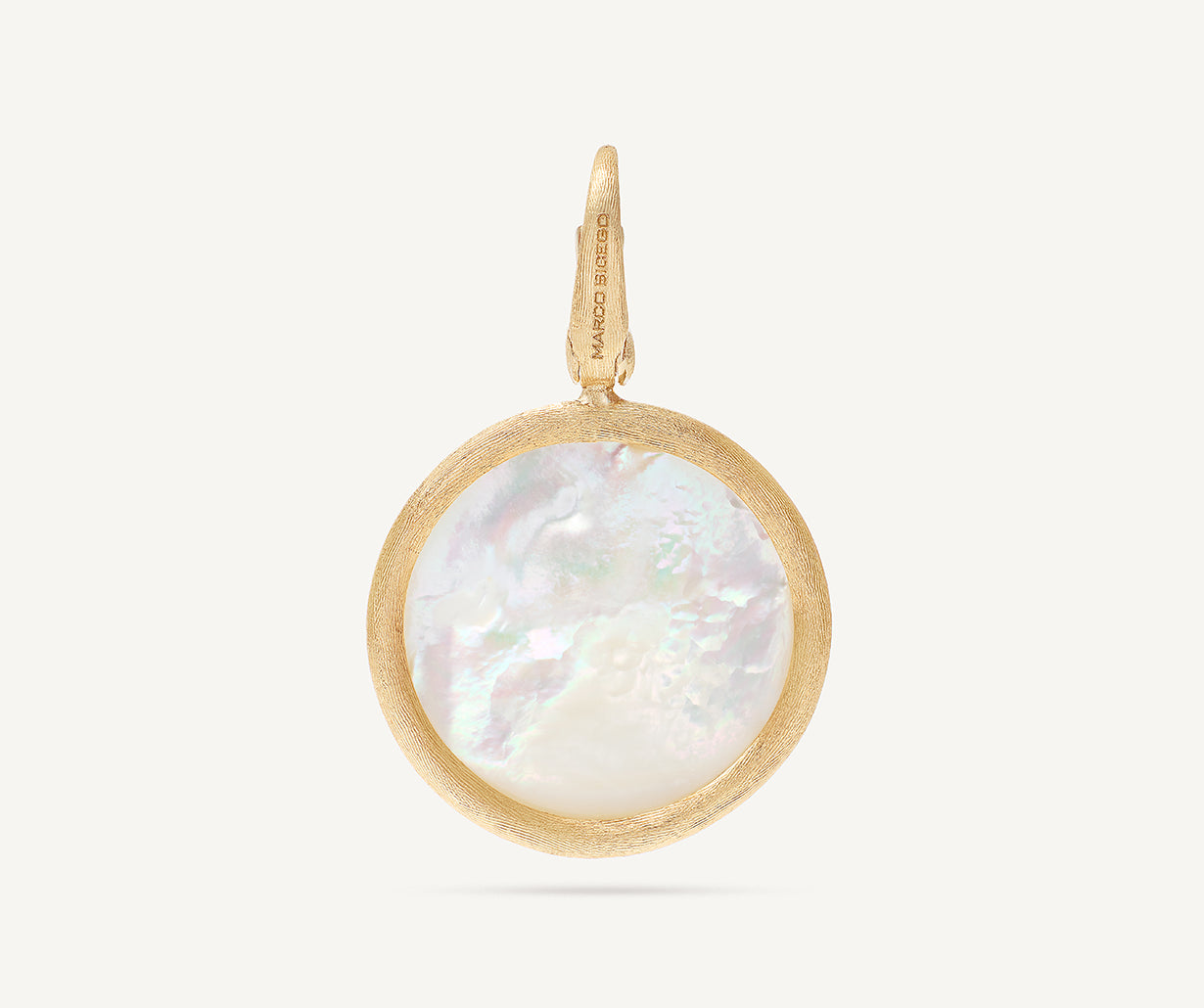 18K Yellow Gold Mother of Pearl Pendant, Large – Marco Bicego