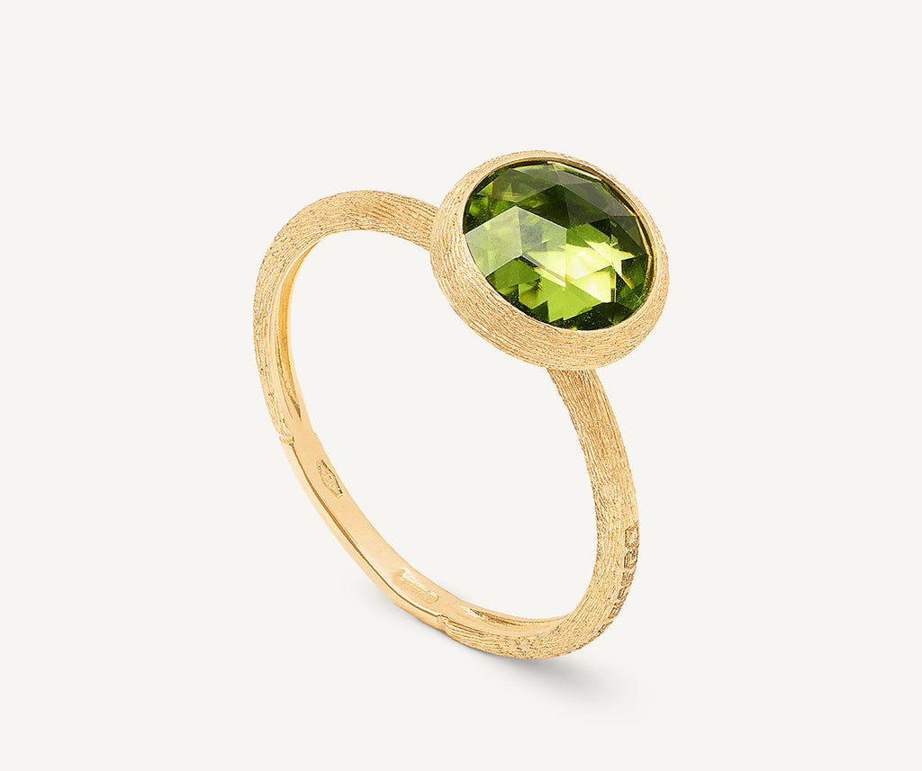 JAIPUR COLOR 18K Yellow Gold Peridot Stackable Ring AB632_PR01_Y_02