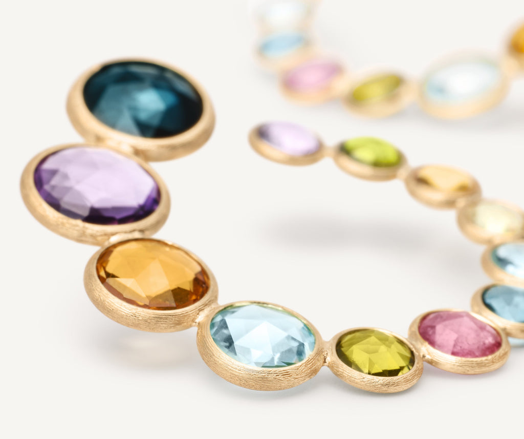 JAIPUR COLOR 18K Yellow Gold Statement Gemstone Wrap Hoops OB1801_MIX323_Y_02