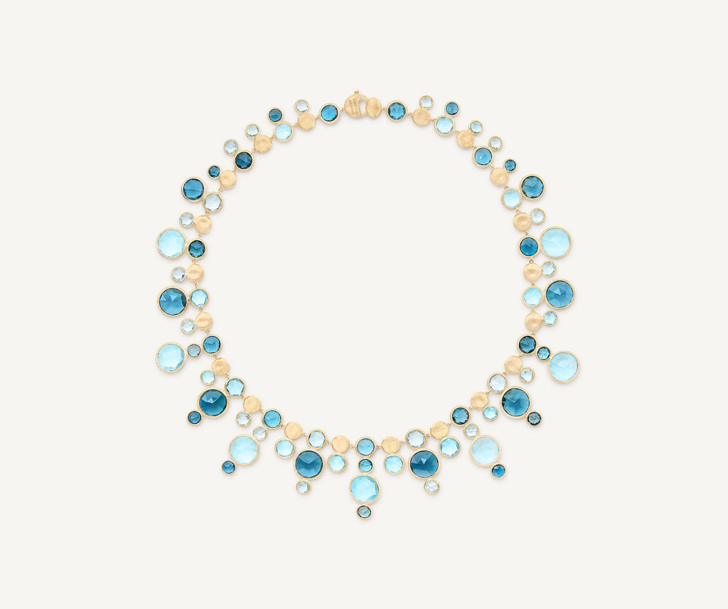 JAIPUR COLOR 18K Yellow Gold Statement Round Topaz Collar CB2656_MIX725_Y_02