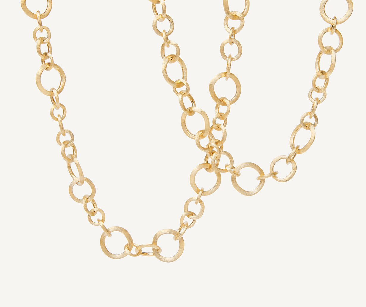 18K Yellow Gold Link Necklace, 36