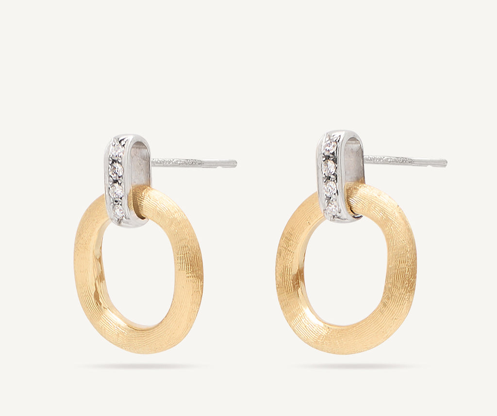 JAIPUR GOLD 18K Yellow Gold Drop Earrings With Diamonds OB1758_B_YW_Q6