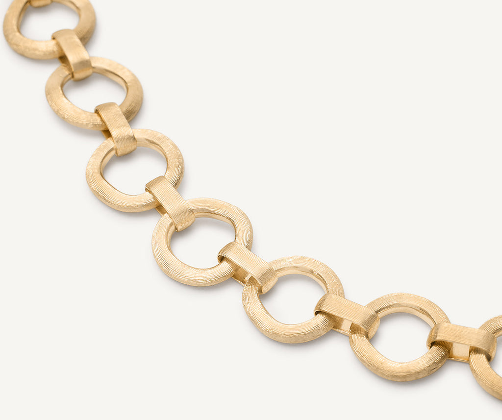 JAIPUR GOLD 18K Yellow Gold Flat Link Bracelet BB2609__Y_02