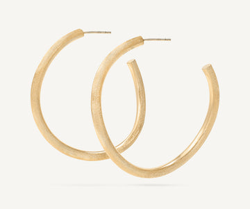 JAIPUR GOLD 18K Yellow Gold Hoop Earrings, Large OB989__Y_02