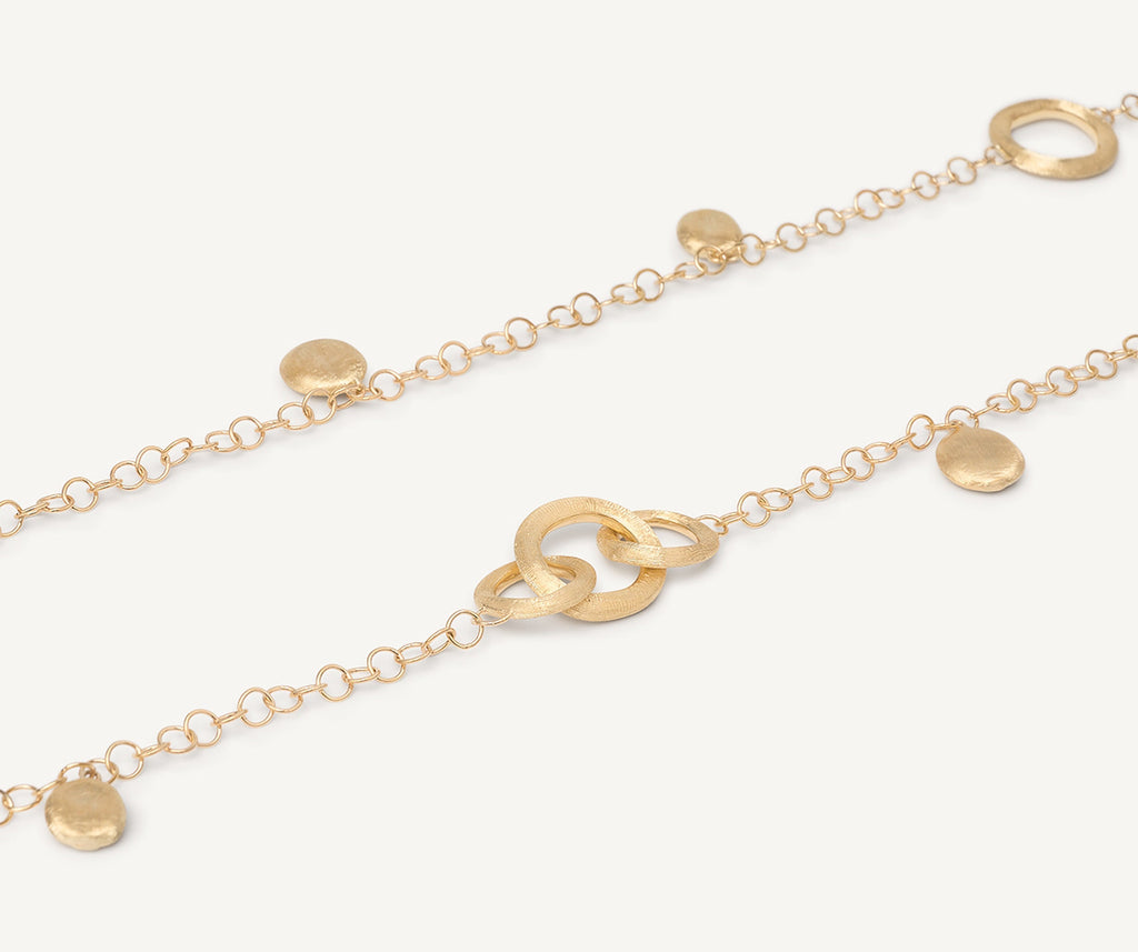 JAIPUR GOLD 18K Yellow Gold Link & Charm Necklace, Long CB2613__Y_02