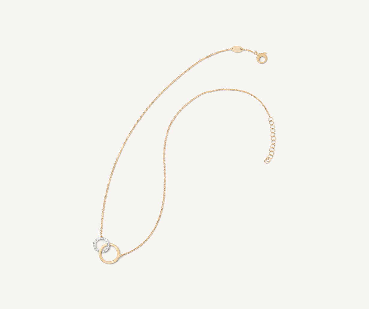 neve 　MARCO BICEGO ダイヤ付き3連ネックレス18K 18k Yellow Gold & White Gold 3 Row Pendant Necklace w