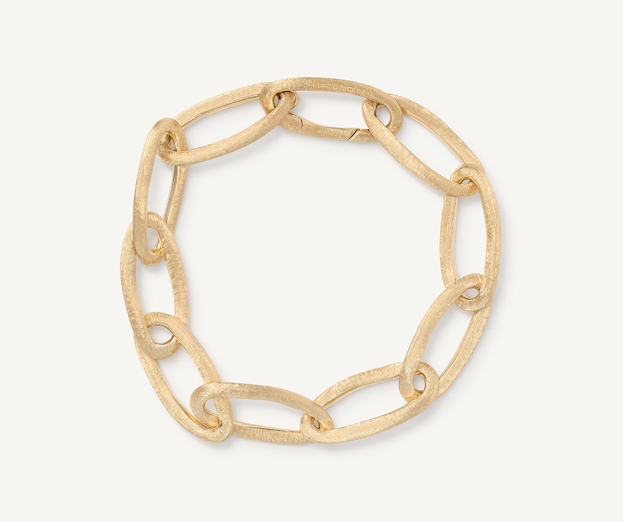 18K Yellow Gold Oval Link Bracelet, 7.75