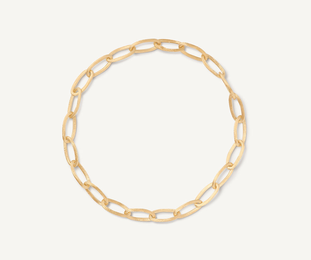 JAIPUR GOLD 18K Yellow Gold Oval Link Necklace CB2666__Y_02