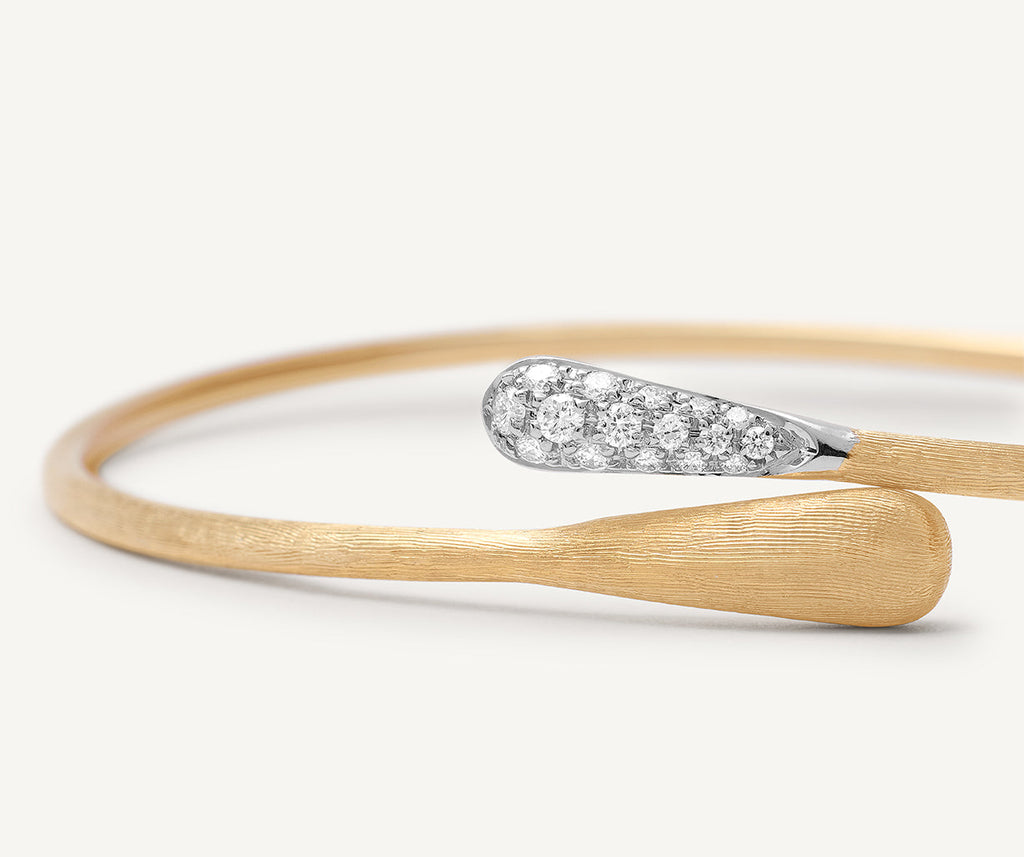 LUCIA 18K Yellow Gold and Diamond Hugging Cuff SB110_B_YW_Q6