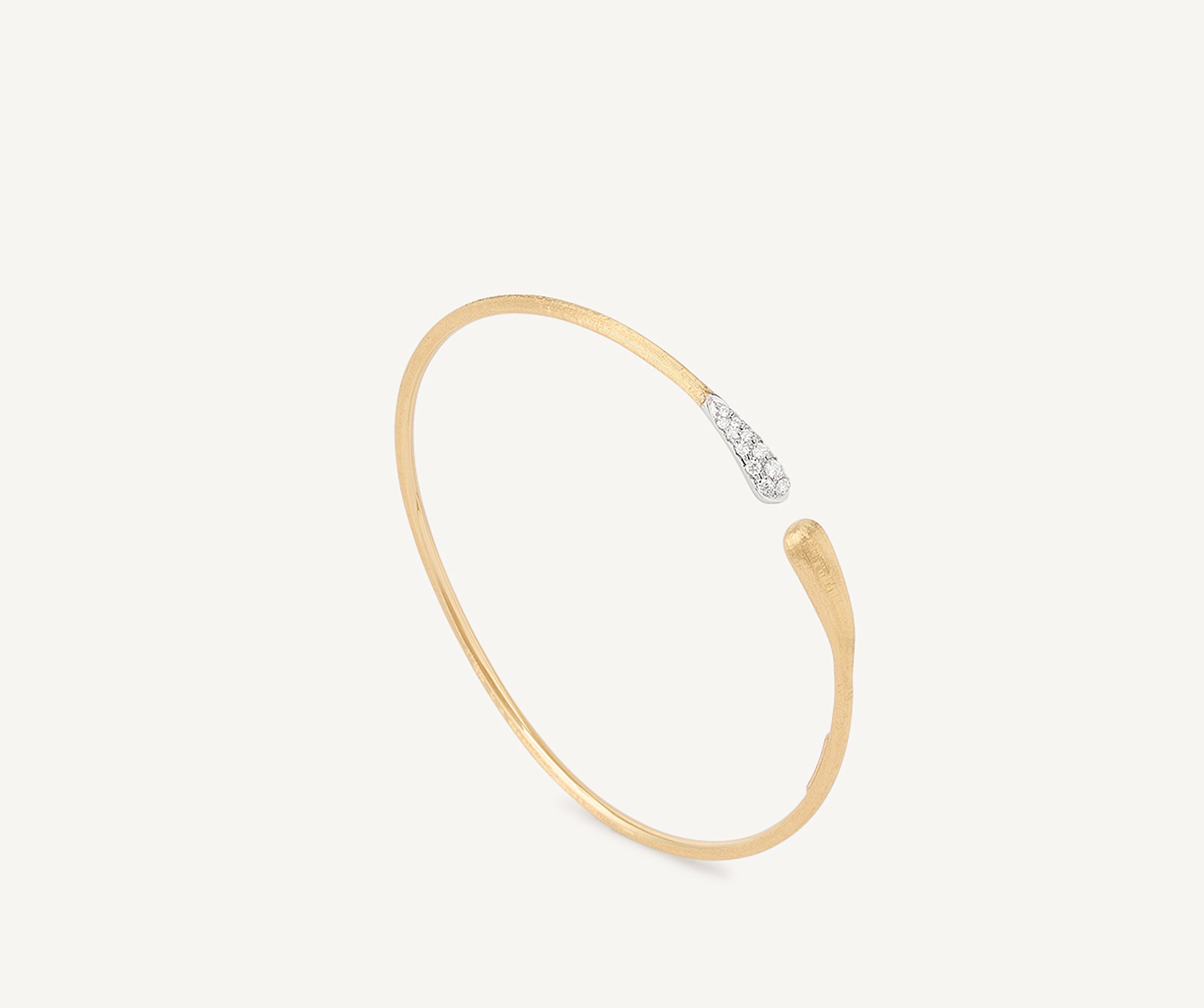 18K Yellow Gold and Diamond Kissing Cuff | Lucia Collection